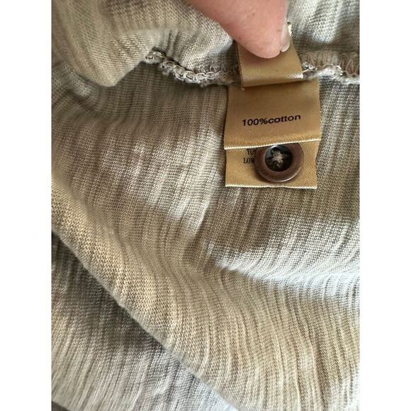 True Grit Men's Cotton Polo Classic Fit  Light Khaki Short Sleeve Men's L - Picture 6 of 7